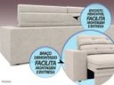 Ver imagem 7 de Sofá Pegasus 2,50M Assento Retrátil e Reclinável Velosuede Areia - NetSofás
