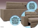 Ver imagem 7 de Sofá Pegasus 2,50M Assento Retrátil e Reclinável Velosuede Capucinno - NetSofás