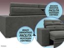 Ver imagem 7 de Sofá Pegasus 2,50M Assento Retrátil e Reclinável Velosuede Cinza - NetSofás