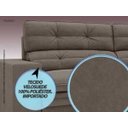 Ver imagem 5 de Sofá Pegasus 2,50M Assento Retrátil e Reclinável Velosuede Marrom - Netsofás