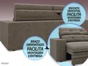 Ver imagem 7 de Sofá Pegasus 2,50M Assento Retrátil e Reclinável Velosuede Marrom - Netsofás