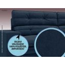 Ver imagem 5 de Sofá Pegasus 2,50M Assento Retrátil e Reclinável Velosuede Petróleo - NetSofás