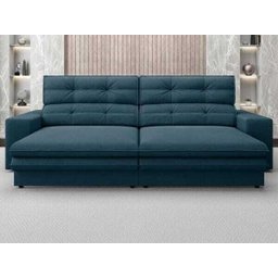 Sofá Pegasus 2,50M Assento Retrátil e Reclinável Velosuede Royal - NetSofás - 1