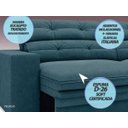 Ver imagem 3 de Sofá Pegasus 2,50M Assento Retrátil e Reclinável Velosuede Royal - NetSofás