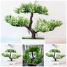 Vaso Planta Artificial Verde Bonsai Flores Decoração Mesa - 5