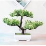 Vaso Planta Artificial Verde Bonsai Flores Decoração Mesa - 2