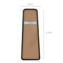 Ver imagem 4 de Espelho do Pinterest Corpo Inteiro de Chão Borda em Couro 3cm Grande 70x170cm - Mod. Tetris Caramelo