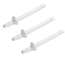 Ver imagem 1 de Kit 3un Braço Tubo Cano Suporte Chuveiro Ducha Aluminio 40cm:branco/40cm