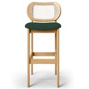 Ver imagem 6 de Kit 02 Banquetas Altas Para Cozinha Bancada Sala Tela Betta Fixa L02 Suede Verde Musgo - Lyam Lyam D