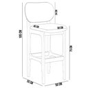 Ver imagem 5 de Kit 02 Banquetas Altas Para Cozinha Bancada Sala Tela Betta Fixa L02 Suede Verde Musgo - Lyam Lyam D