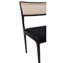 Ver imagem 3 de Cadeira em Madeira com Assento Estofado e Encosto em Tela Sextavada