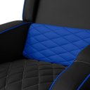 Ver imagem 6 de Poltrona Gamer Troia Streammer Reclinável Luxo Resistente até 150kg:corino Preto/azul
