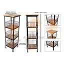 Ver imagem 2 de Fruteira Porta Filtro em Ferro e Madeira Porta Frutas e Filtro Rustico