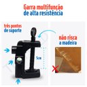 Ver imagem 5 de Luminária Articulavel Pixar para Escritório com Garra e Base Branca