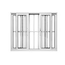 Ver imagem 4 de Janela de Alumínio 04 Folhas Branca Grade Maxx - 100x180