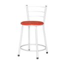 Ver imagem 2 de Banqueta Baixa Ratan Branca Cristal 3un - Vermelho