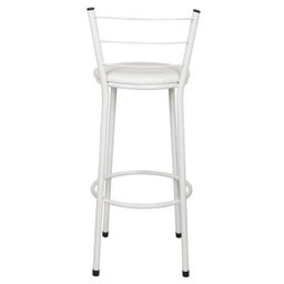 Kit 3 Banquetas Epoxi Branco Assento Branco - 5