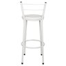 Kit 3 Banquetas Epoxi Branco Assento Branco - 5