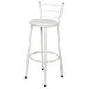 Ver imagem 2 de Kit 3 Banquetas Epoxi Branco Assento Branco