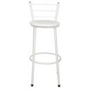 Ver imagem 3 de Kit 3 Banquetas Epoxi Branco Assento Branco
