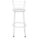 Ver imagem 3 de Kit 2 Banquetas Epoxi Branco Assento Branco