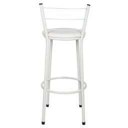 Kit 2 Banquetas Epoxi Branco Assento Branco - 5