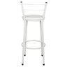 Kit 2 Banquetas Epoxi Branco Assento Branco - 5