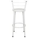 Ver imagem 5 de Kit 2 Banquetas Epoxi Branco Assento Branco