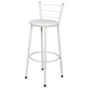 Ver imagem 2 de Kit 2 Banquetas Epoxi Branco Assento Branco
