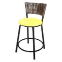 Ver imagem 2 de Banquetas Baixa Para Cozinha Hawai Café 4Un Assento Amarelo