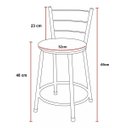 Ver imagem 6 de Banquetas Baixa Para Cozinha Hawai Café 4Un Assento Amarelo