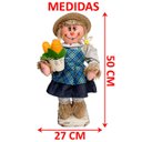Ver imagem 3 de Espantalho Decoração Festa Junina Caipira Rastelo Milho 50cm Menina