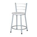 Ver imagem 2 de Banqueta Baixa Ratan Cinza Cristal 2un - Branco