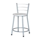 Ver imagem 2 de Banqueta Baixa Ratan Cinza Cristal 3un - Branco