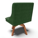 Ver imagem 7 de Kit 6 Cadeiras Estofadas Giratória para Sala de Jantar Lia Suede Verde - Ibiza