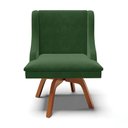 Ver mais imagens de Kit 6 Cadeiras Estofadas Giratória para Sala de Jantar Lia Suede Verde - Ibiza