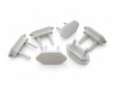 Ver imagem 6 de Kit 100 Pçs Protetor de Tomada Tampa Antichoque Bebe Branco