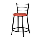 Ver imagem 2 de Banqueta Baixa Ratan Cristal 3un - Vermelho