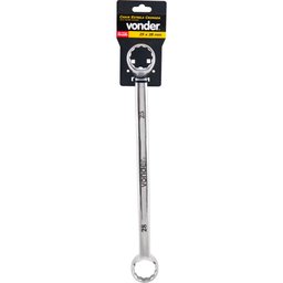 Chave estrela 20x22mm cromo vanádio cromada cartela - Vonder - 1