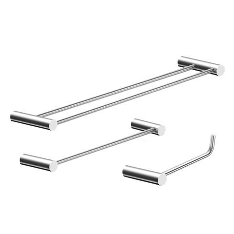 Kit de Acessórios para Banheiro Alto Brilho 3 Peças 2040or Grego Metal