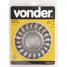 Escova circular 4.1/2" x 1/2" x 7/8" torcida Vonder - 2