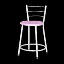 Ver imagem 2 de Banqueta Baixa Ratan Branca Retro 4un - Rosa