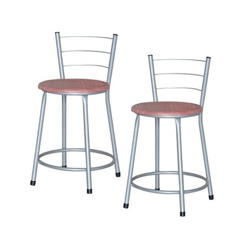 Banqueta Baixa Ratan Cinza Retro 2un - Terracota