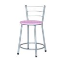 Ver imagem 2 de Banqueta Baixa Ratan Cinza Retro 3un - Rosa