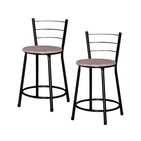 Banqueta Baixa Ratan Retro 2un - Marrom