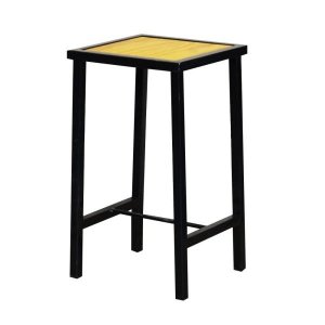 Banqueta Baixa Industrial Madeira Natural