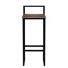 Kit 2 Banquetas Altas Bistro Industrial Premium Imbuia - 4