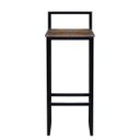 Ver imagem 4 de Kit 2 Banquetas Altas Bistro Industrial Premium Imbuia