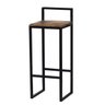 Kit 2 Banquetas Altas Bistro Industrial Premium Imbuia - 3