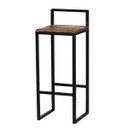 Ver imagem 3 de Kit 2 Banquetas Altas Bistro Industrial Premium Imbuia
